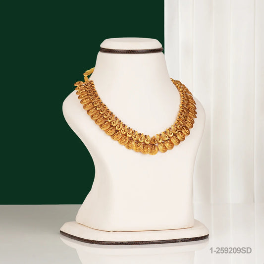 KANAKVALLI NAKSHI KASU DESIGN NECKLACE WITH RUBIES