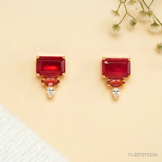 NEHA RUBY STATEMENT EAR STUDS