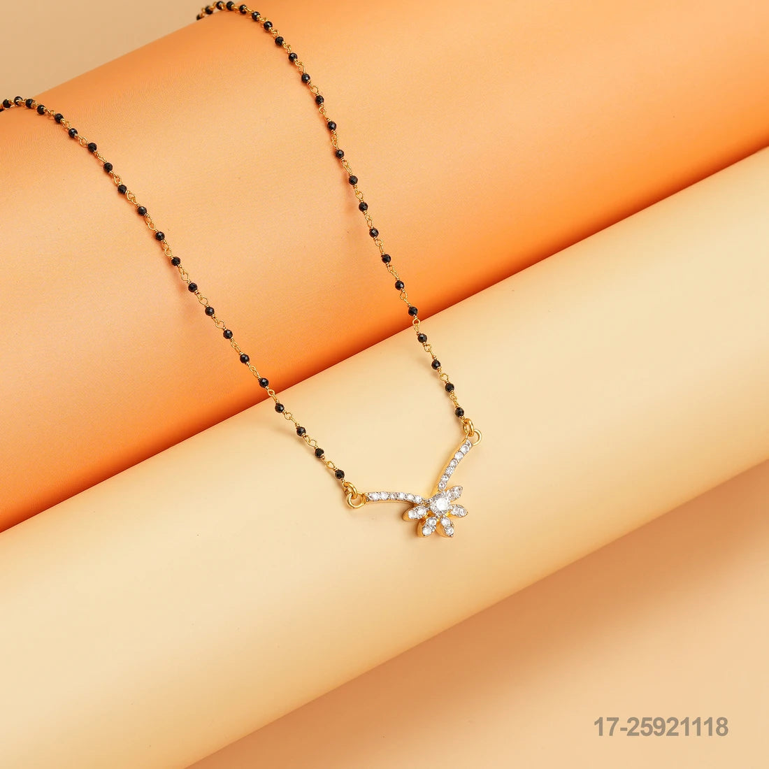 ASHITHA CZ FLORAL DESIGN MANGALSUTRA