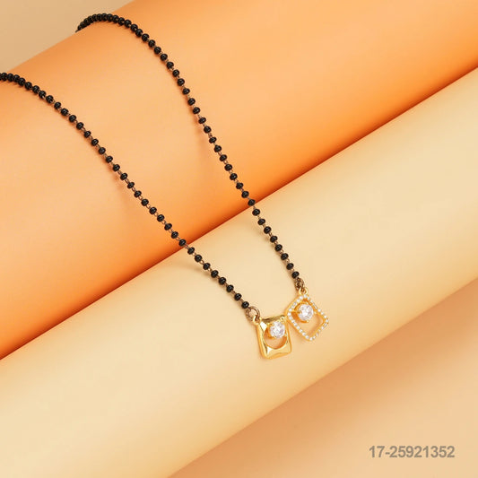 MAYITRI CZ SOLATIRE DESIGN MANGALSUTRA