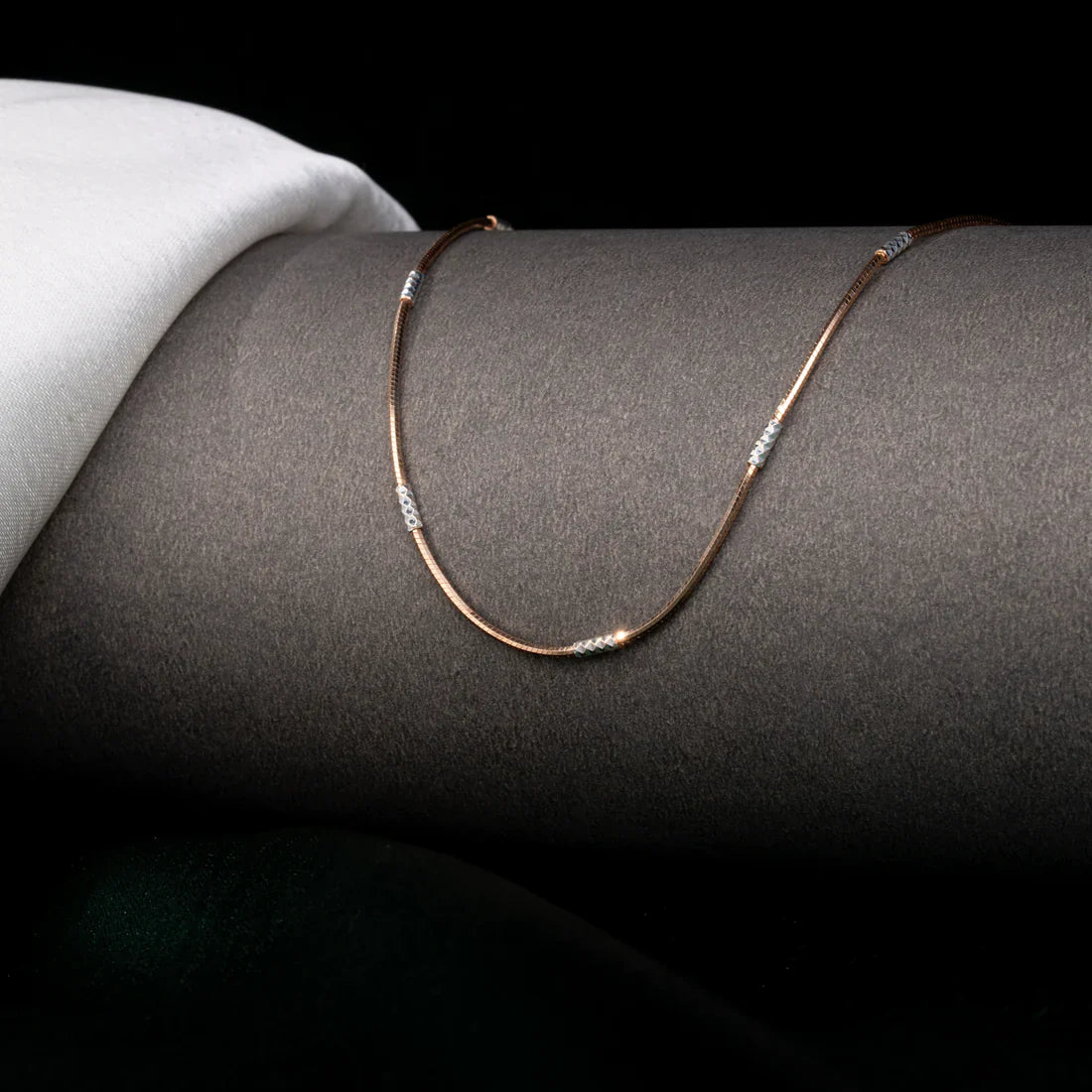 DELICATE ROSE GOLD PLATED BOX CHAIN FOR WOMEN