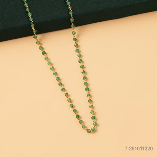 GITIKA GREEN RUSSIAN BEADS MALA OR CHAIN