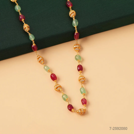 SAHITHI CZ AND RUSSIAN BEADS MALA