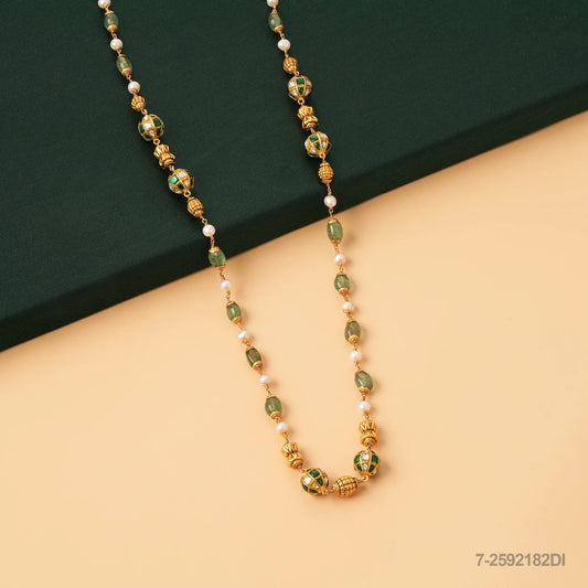 MONIKA KUNDAN PEARL AND RUSSIAN BEADS MALA