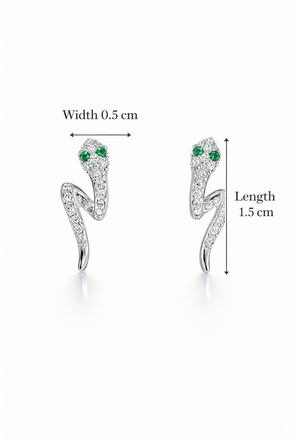 SERPENTINE SILVER EARRINGS