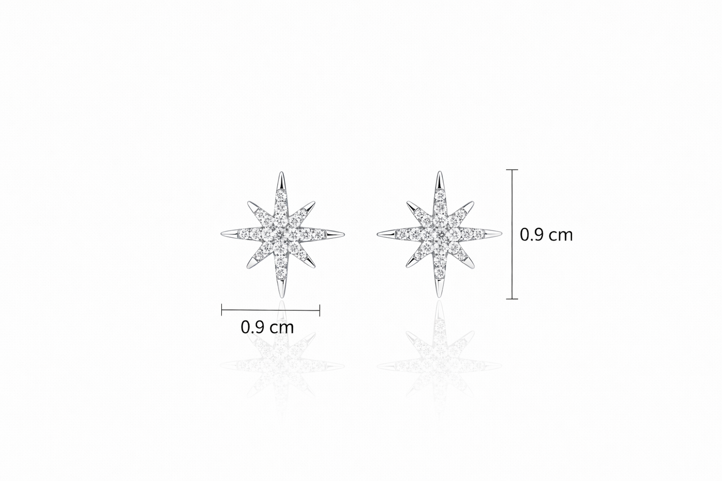 NORTH STAR SILVER EARRINGS