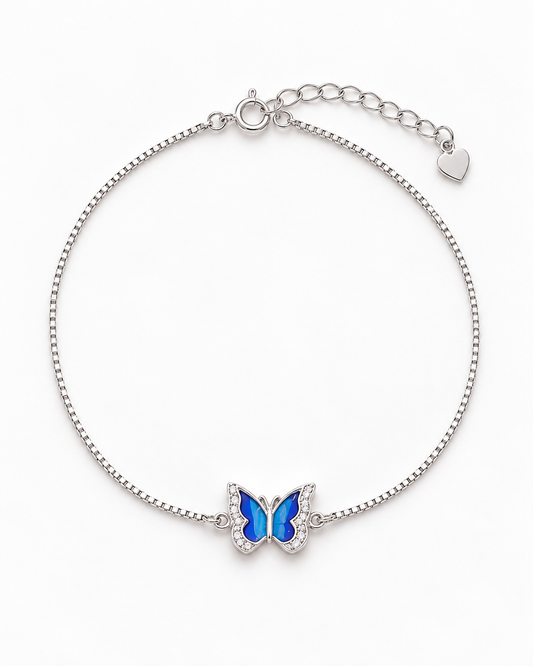 SILVER BUTTERFLY DANCE BRACELET