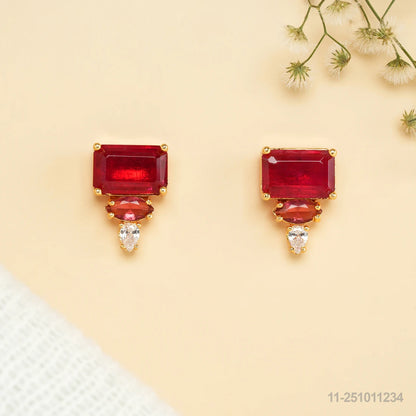 NEHA RUBY STATEMENT EAR STUDS
