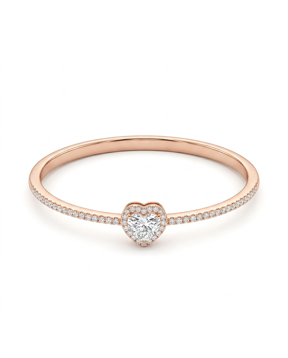 ROSE GOLD HEART BRACELET