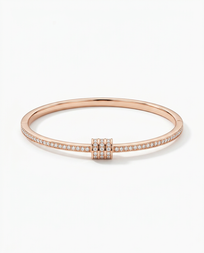 ROSE GOLD SPIN BRACELET MADE WITH 92.5 SILVER