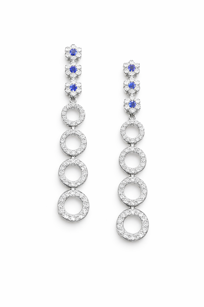 MAGIC CONSTELLATION SILVER NECKLACE AND EARRINGS SET