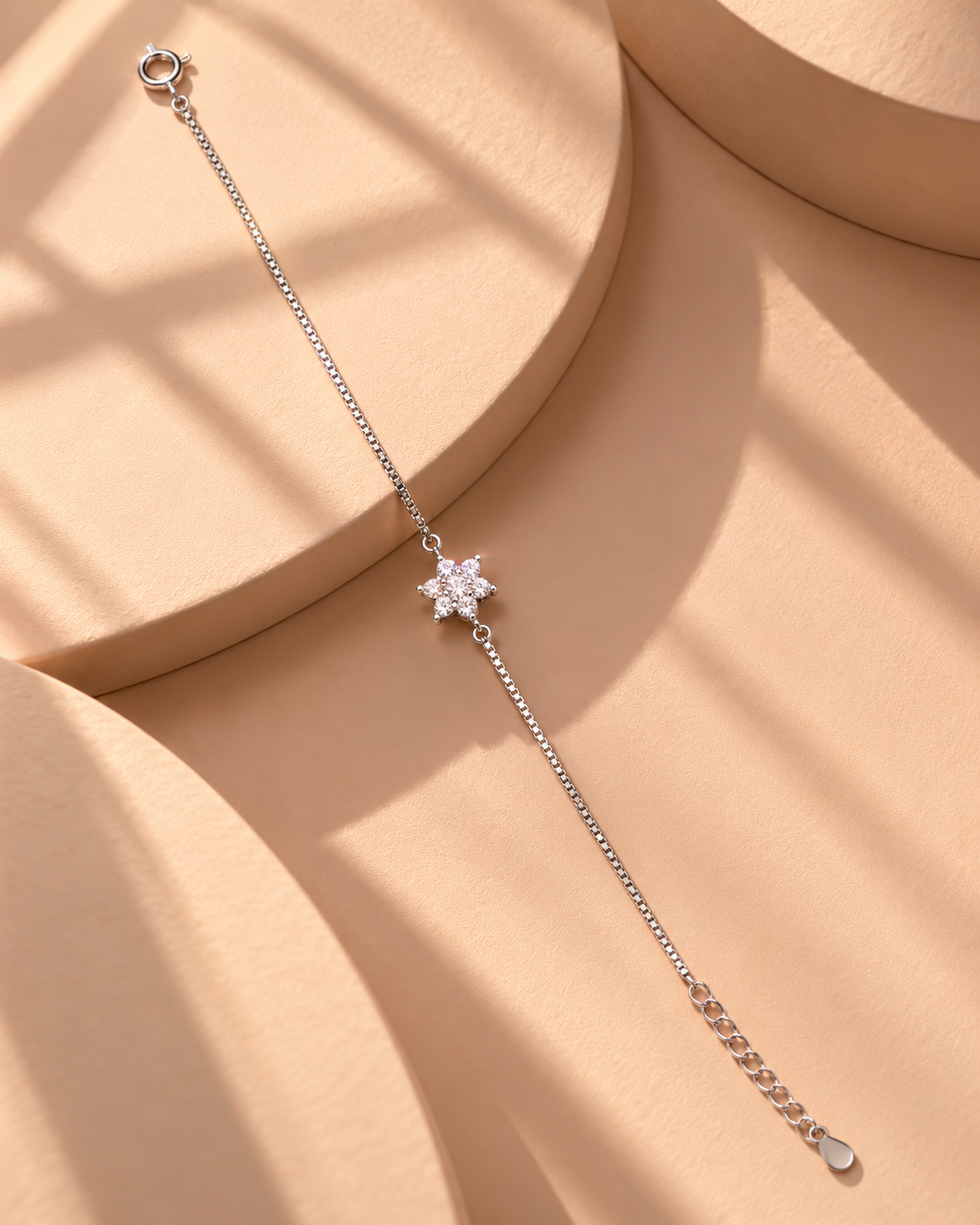 SILVER FLOWER BRACELET