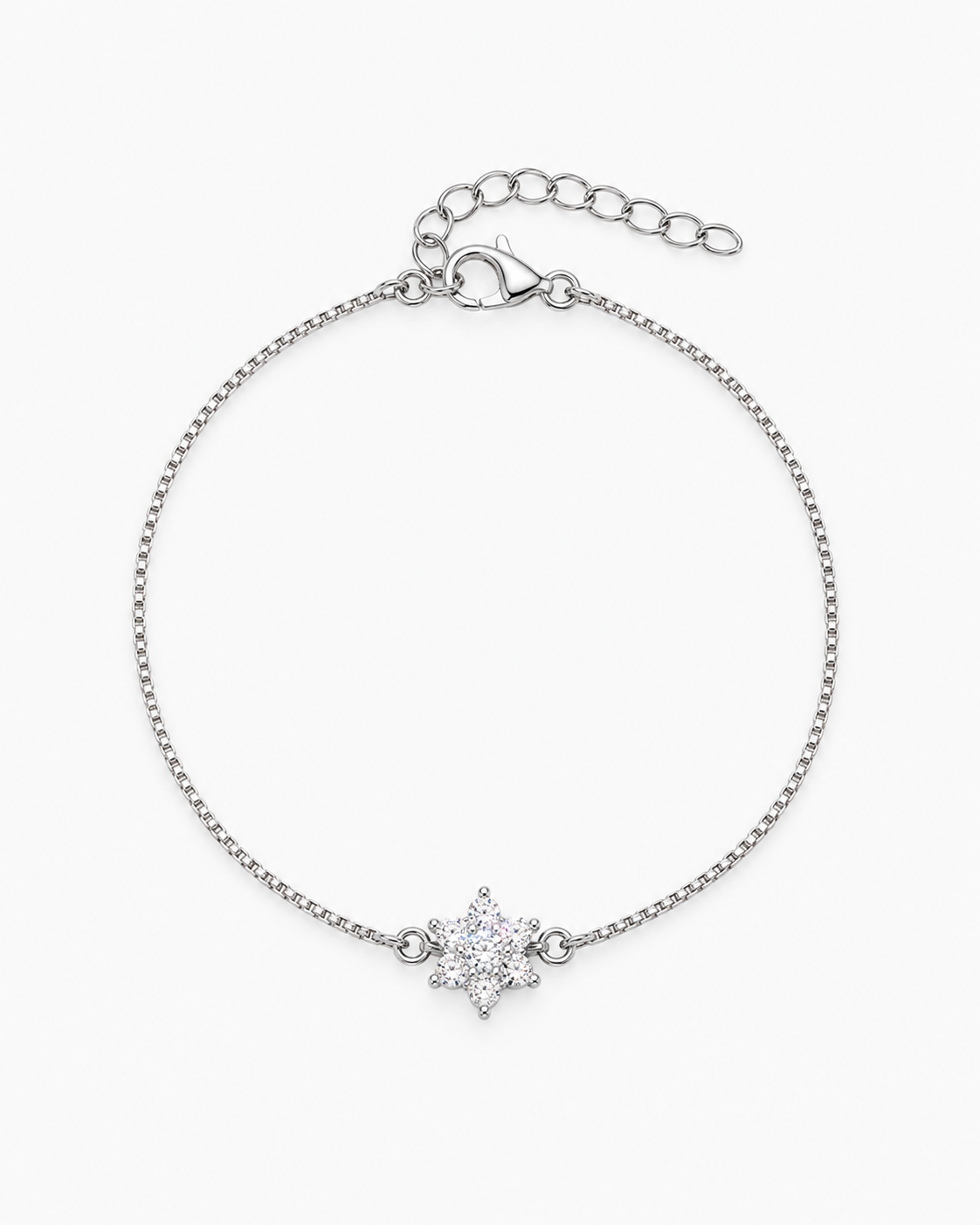 SILVER FLOWER BRACELET