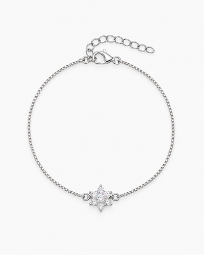 SILVER FLOWER BRACELET