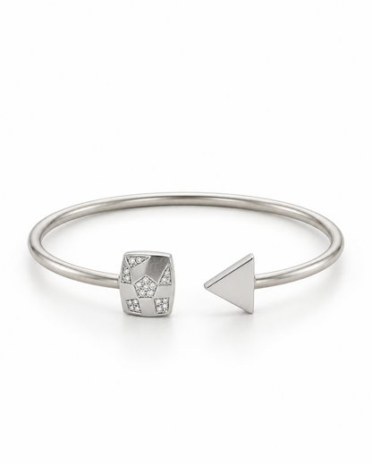 SILVER ANTIQUE GEOMETRIC BRACELET