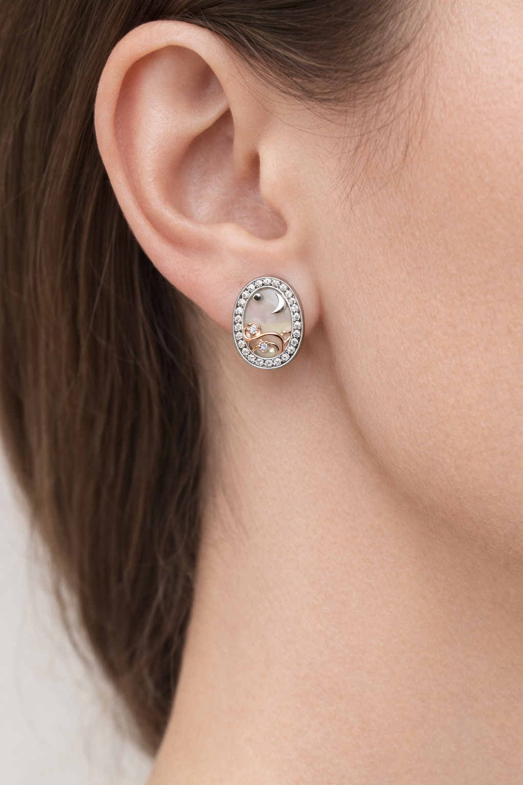 MIDNIGHT SKY ITALIAN FINISH SILVER EARRINGS