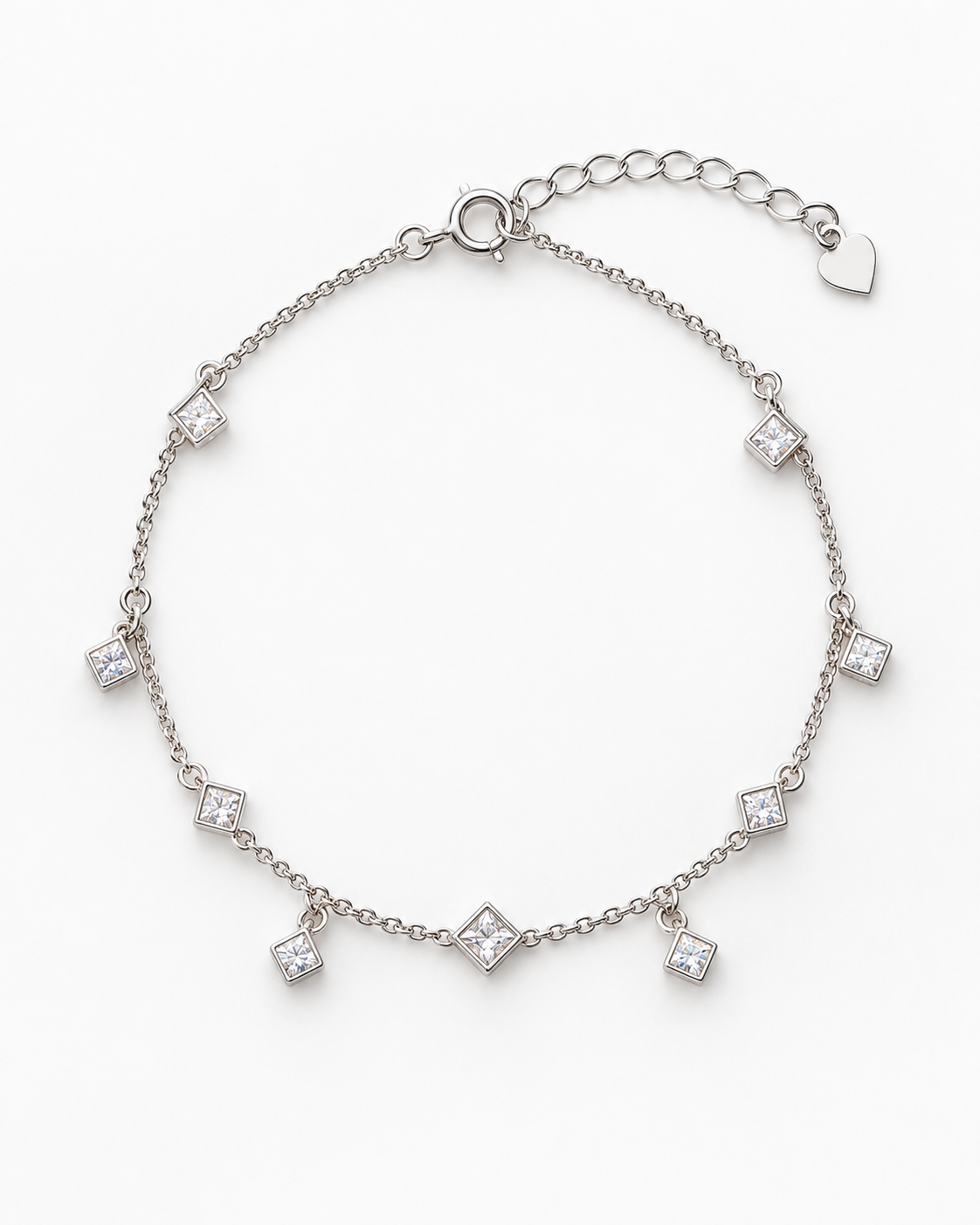 SILVER CUBE BRACELET