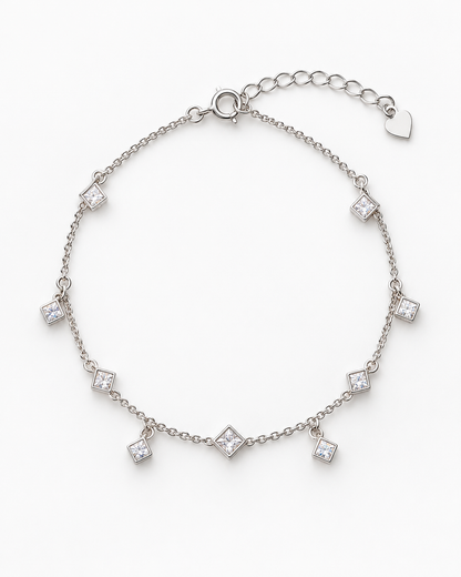 SILVER CUBE BRACELET