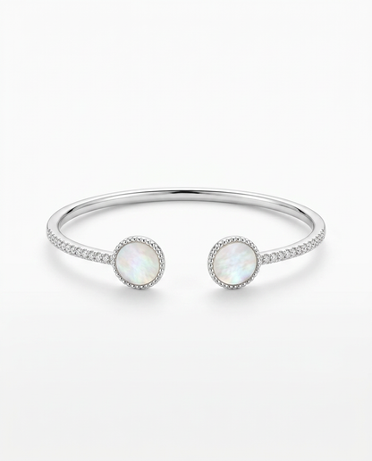 SILVER MOTHER OF PEARL BRACELET