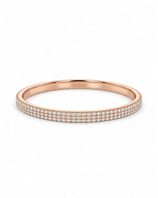 ROSE GOLD SLENDER BRACELET MADE OF 92.5 SILVER