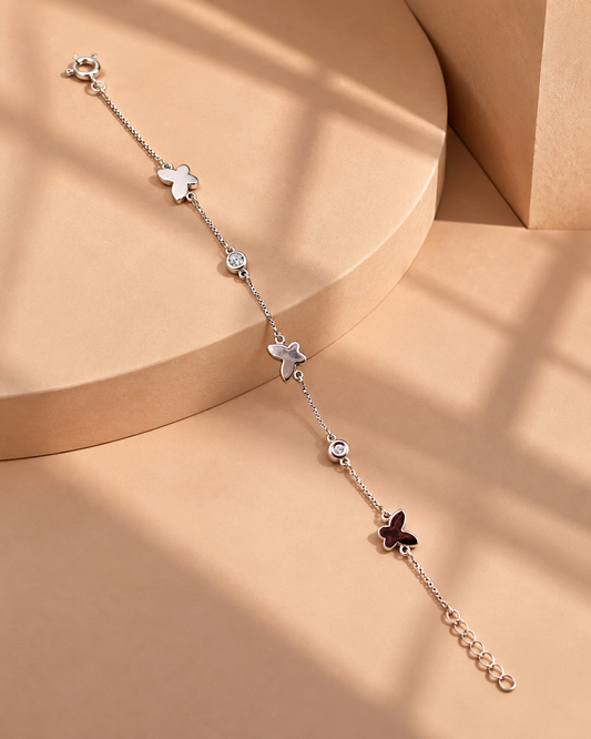 SILVER BUTTERFLY BRACELET