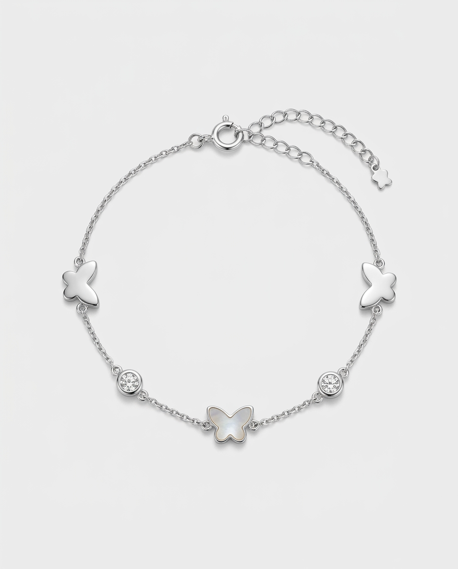 SILVER BUTTERFLY BRACELET