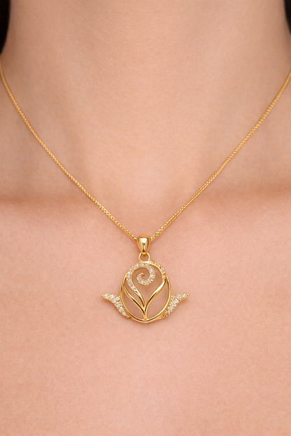 DARLING’S ROSE GOLD PLATED SILVER NECKLACE