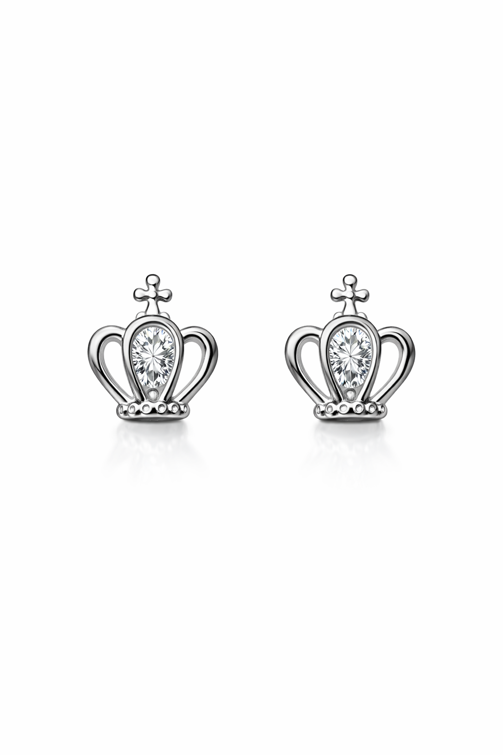YOUR MAJESTY SILVER EARRINGS WITH CZ STONE