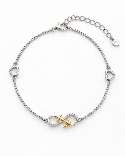 SILVER INFINITY BRACELET