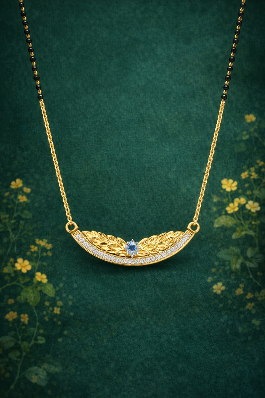 ETERNAL BLISS GOLD PLATED SILVER MANGALSUTRA