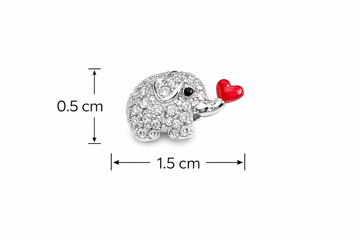 ELEPHANT LOVE SILVER EARRINGS