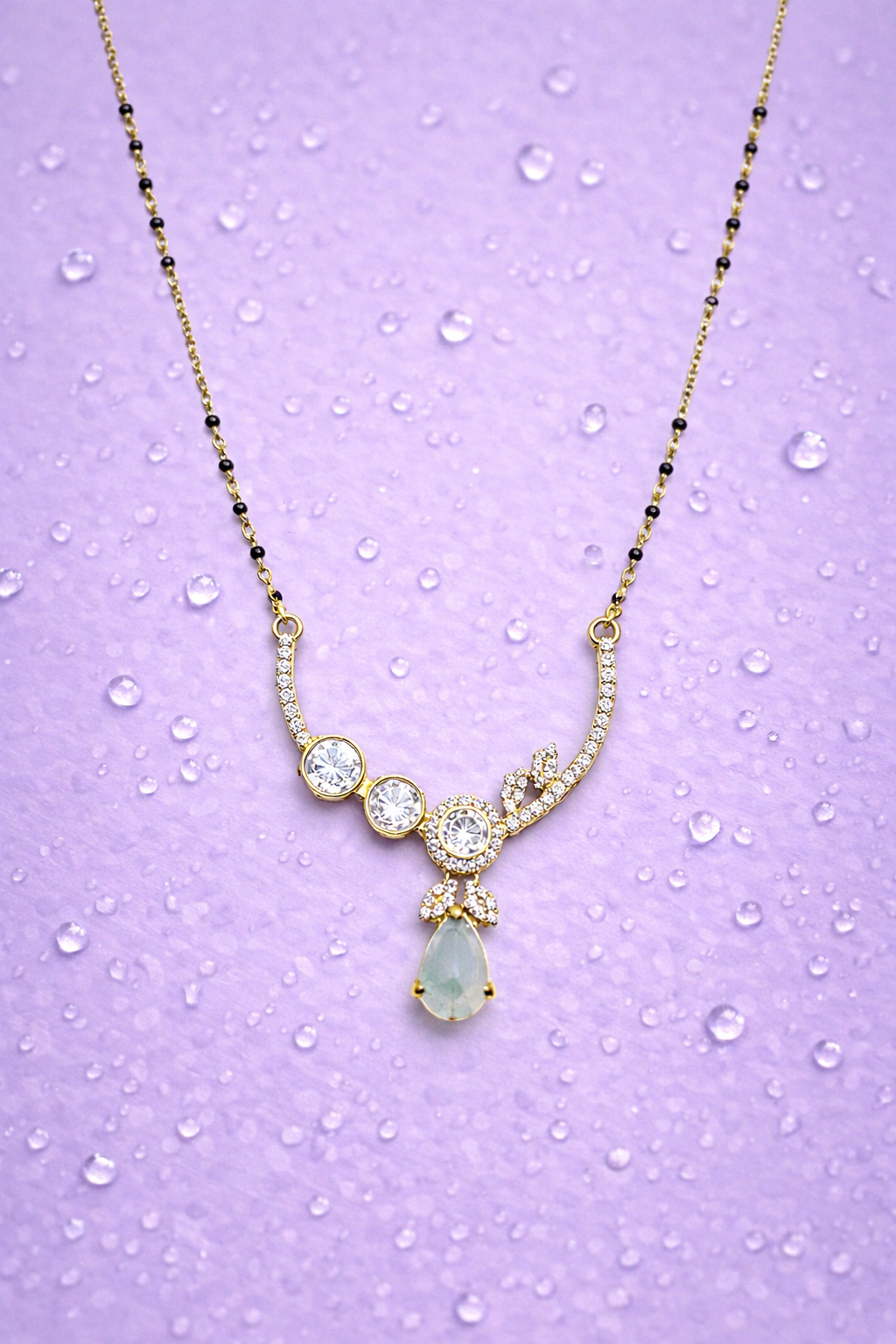 GOLDEN DREAMS GOLD PLATED SILVER MANGALSUTRA