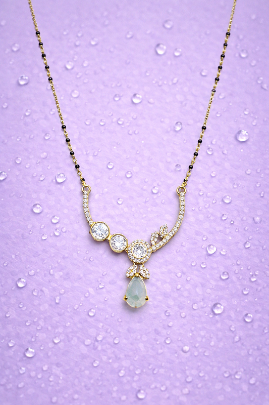 GOLDEN DREAMS GOLD PLATED SILVER MANGALSUTRA