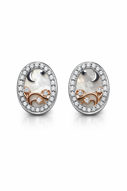 MIDNIGHT SKY ITALIAN FINISH SILVER EARRINGS