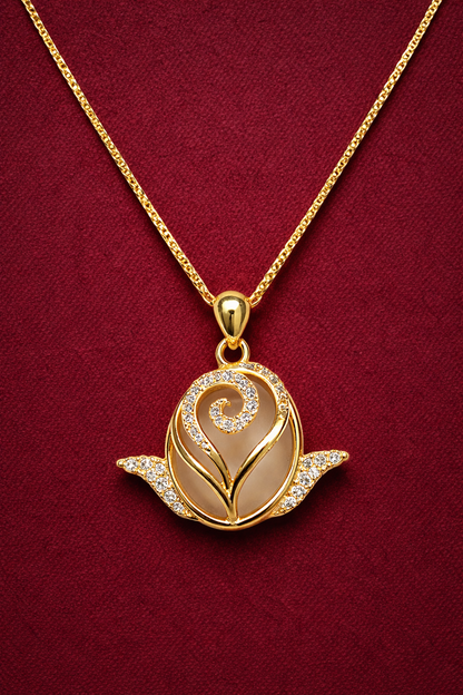 DARLING’S ROSE GOLD PLATED SILVER NECKLACE