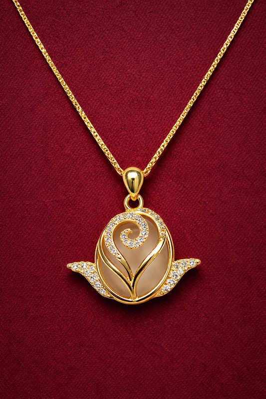 DARLING’S ROSE GOLD PLATED SILVER NECKLACE