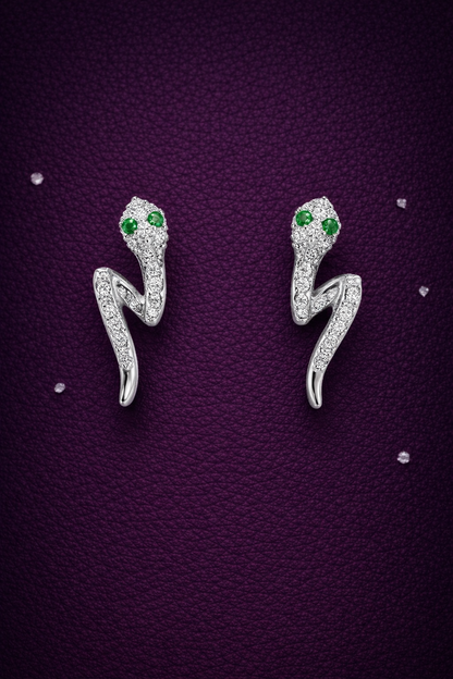 SERPENTINE SILVER EARRINGS