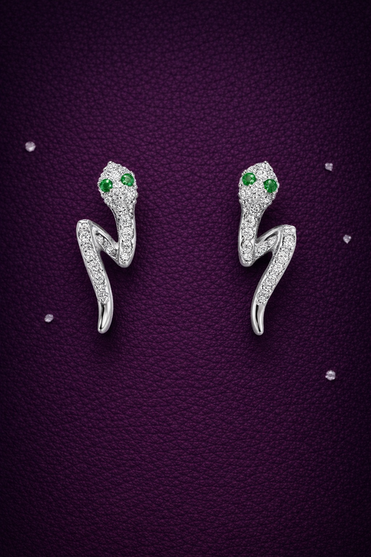 SERPENTINE SILVER EARRINGS