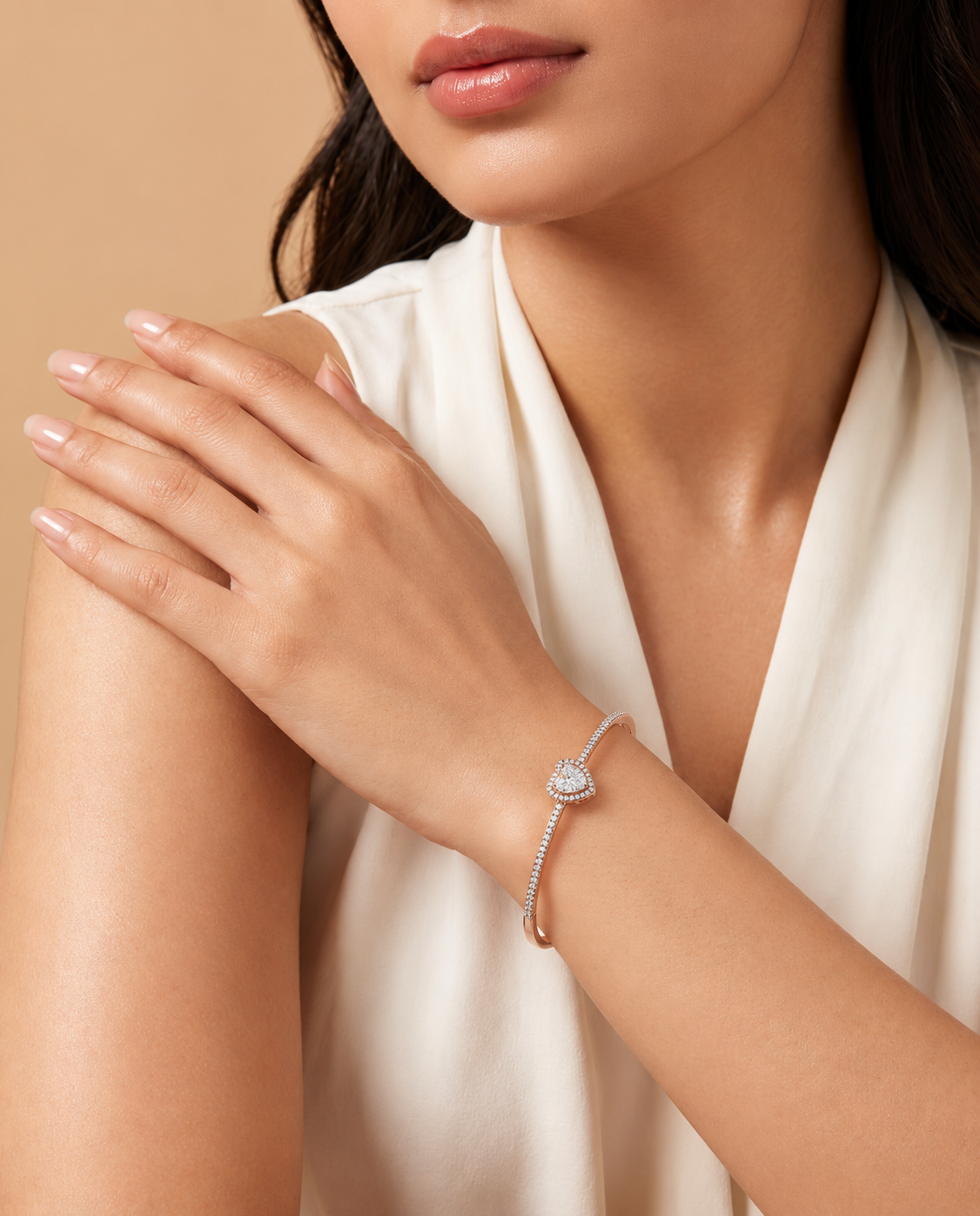 ROSE GOLD HEART BRACELET