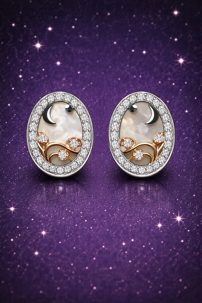 MIDNIGHT SKY ITALIAN FINISH SILVER EARRINGS