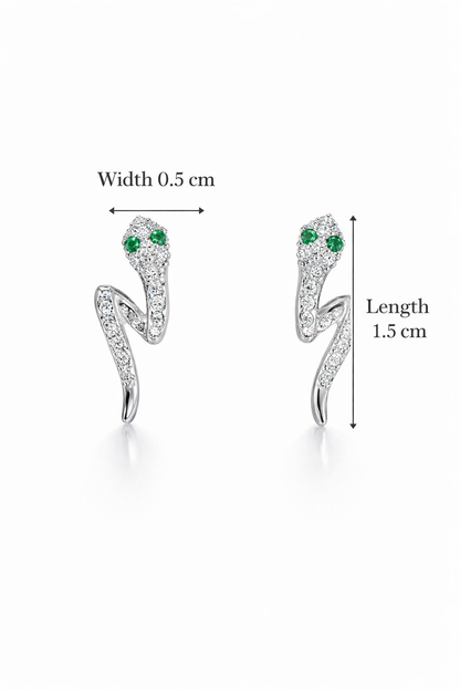 SERPENTINE SILVER EARRINGS