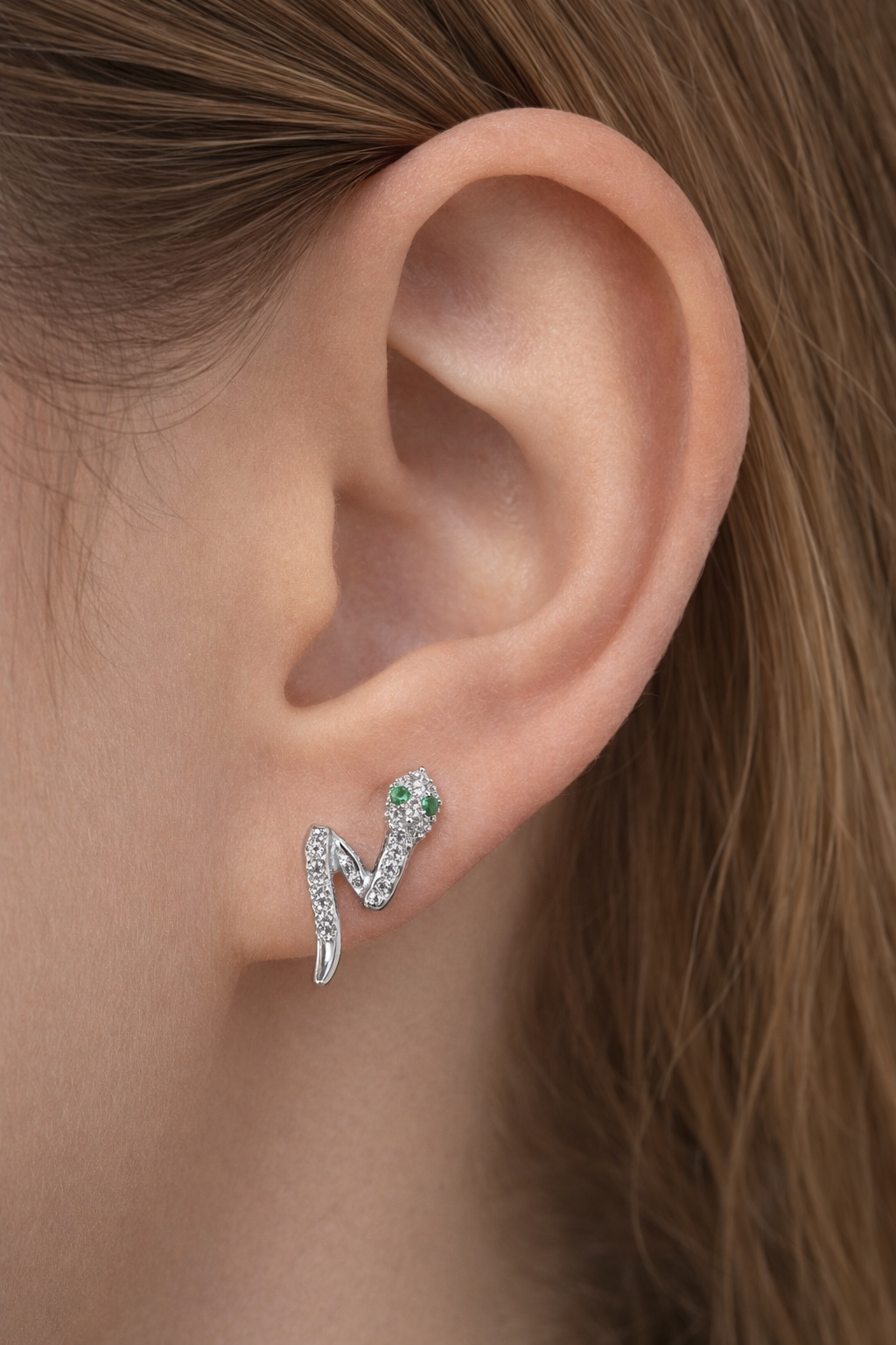 SERPENTINE SILVER EARRINGS