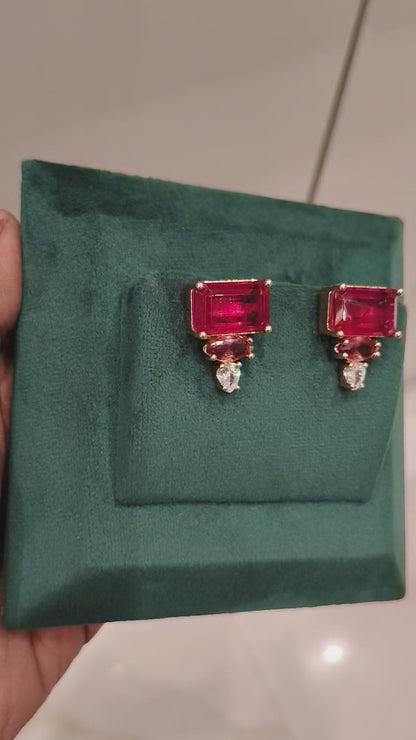NEHA RUBY STATEMENT EAR STUDS